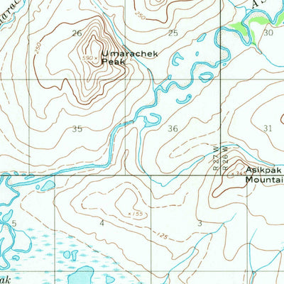 United States Geological Survey Noatak D-6, AK (1955, 63360-Scale) digital map