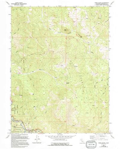 United States Geological Survey Noble Butte, CA (1969, 24000-Scale) digital map