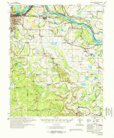 United States Geological Survey Noble Lake, AR (1978, 62500-Scale) digital map