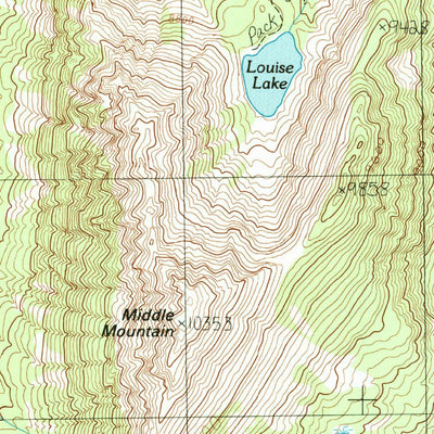 United States Geological Survey Noble Peak, MT (1989, 24000-Scale) digital map