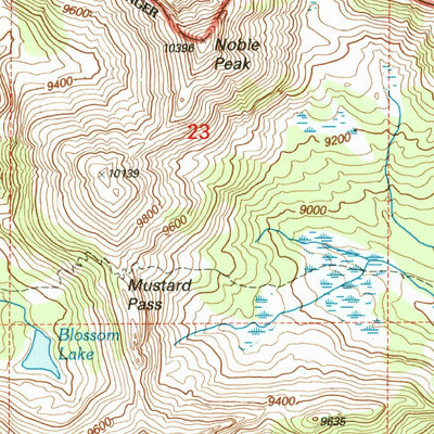 United States Geological Survey Noble Peak, MT (1997, 24000-Scale) digital map