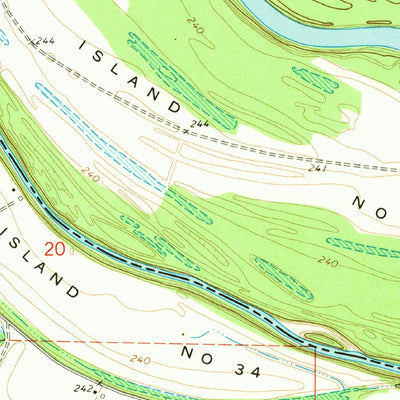 United States Geological Survey Nodena, AR-TN (1972, 24000-Scale) digital map