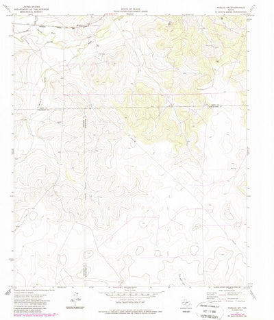United States Geological Survey Noelke SW, TX (1971, 24000-Scale) digital map