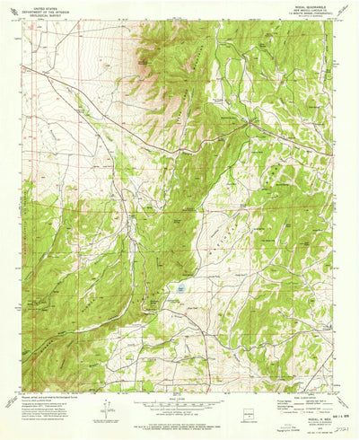 United States Geological Survey Nogal, NM (1973, 24000-Scale) digital map