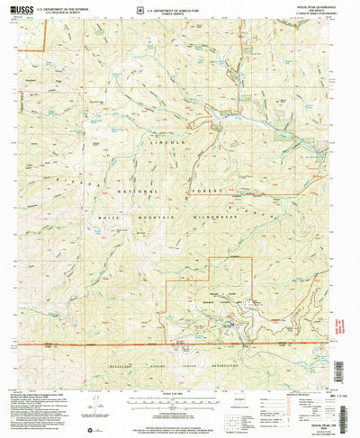 United States Geological Survey Nogal Peak, NM (2004, 24000-Scale) digital map