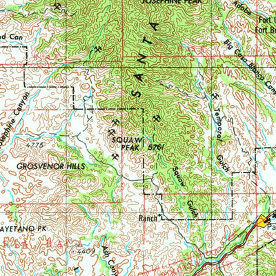 United States Geological Survey Nogales, AZ (1956, 250000-Scale) digital map