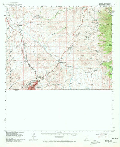 United States Geological Survey Nogales, AZ (1958, 62500-Scale) digital map
