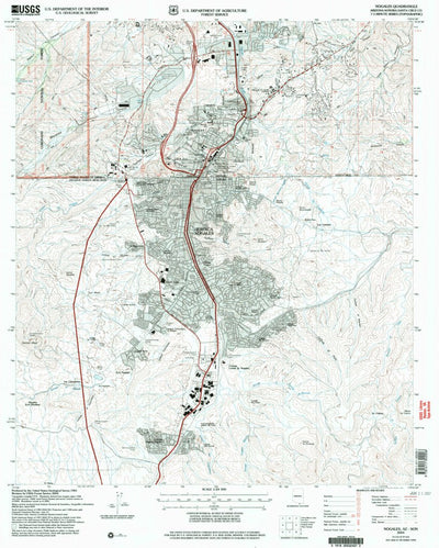 United States Geological Survey Nogales, AZ (2004, 24000-Scale) digital map