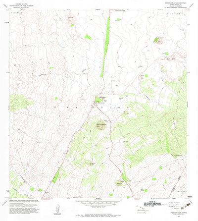 United States Geological Survey Nohonaohae, HI (1982, 24000-Scale) digital map