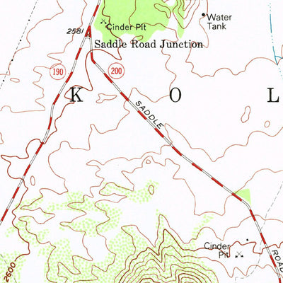 United States Geological Survey Nohonaohae, HI (1982, 24000-Scale) digital map