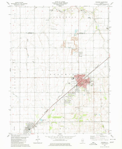 United States Geological Survey Nokomis, IL (1980, 24000-Scale) digital map