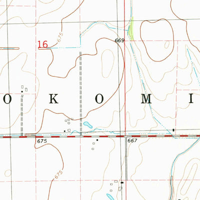 United States Geological Survey Nokomis, IL (1980, 24000-Scale) digital map