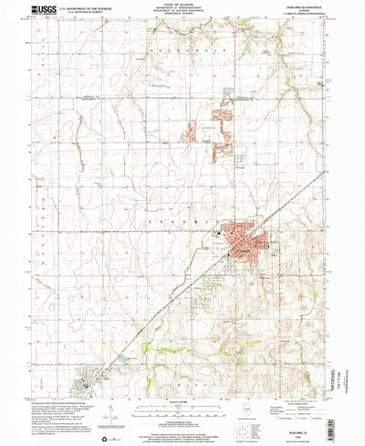 United States Geological Survey Nokomis, IL (1998, 24000-Scale) digital map