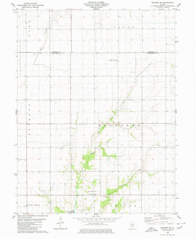 United States Geological Survey Nokomis SW, IL (1980, 24000-Scale) digital map