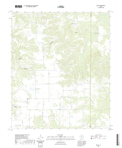United States Geological Survey Nolan, TX (2022, 24000-Scale) digital map