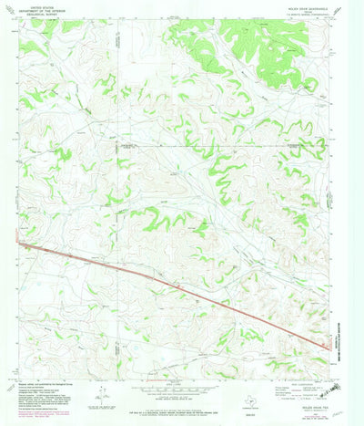 United States Geological Survey Nolen Draw, TX (1967, 24000-Scale) digital map