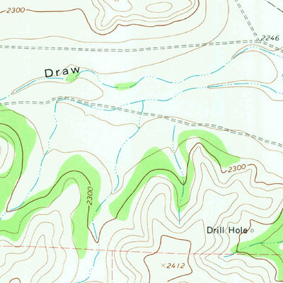 United States Geological Survey Nolen Draw, TX (1967, 24000-Scale) digital map
