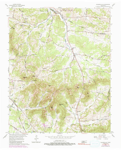 United States Geological Survey Nolensville, TN (1957, 24000-Scale) digital map