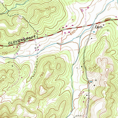 United States Geological Survey Nolensville, TN (1957, 24000-Scale) digital map