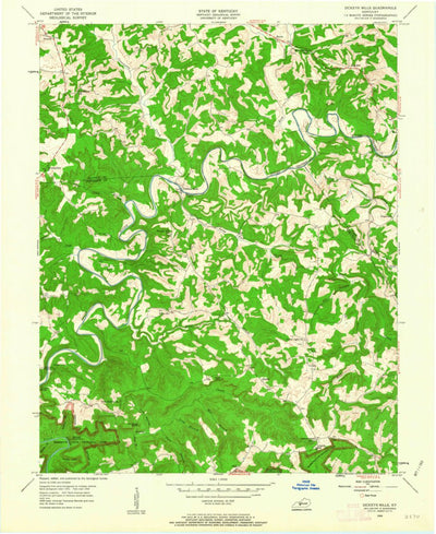 United States Geological Survey Nolin Lake, KY (1954, 24000-Scale) digital map