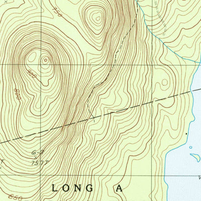 United States Geological Survey Nollesemic Lake, ME (1988, 24000-Scale) digital map