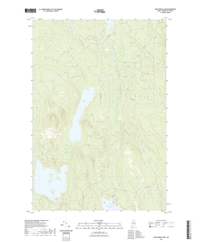 United States Geological Survey Nollesemic Lake, ME (2021, 24000-Scale) digital map