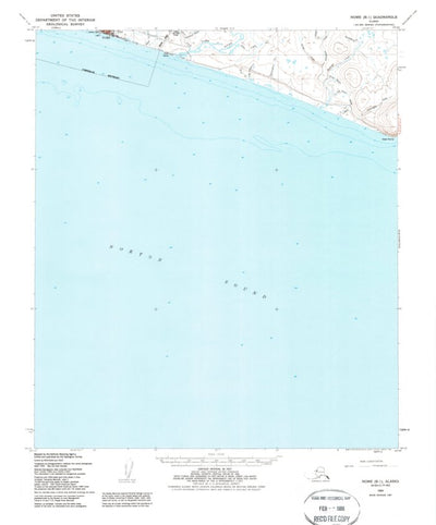 United States Geological Survey Nome B-1, AK (1950, 63360-Scale) digital map