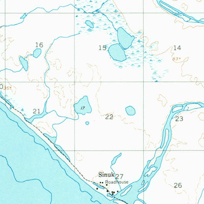 United States Geological Survey Nome C-3, AK (1950, 63360-Scale) digital map
