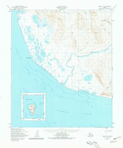 United States Geological Survey Nome C-3, AK (1975, 63360-Scale) digital map