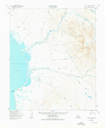 United States Geological Survey Nome D-3, AK (1950, 63360-Scale) digital map