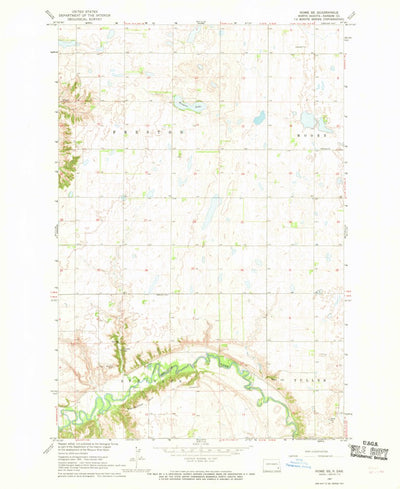 United States Geological Survey Nome SE, ND (1967, 24000-Scale) digital map