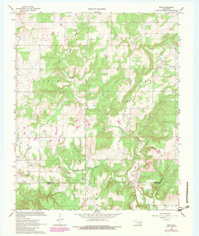 United States Geological Survey Non, OK (1967, 24000-Scale) digital map