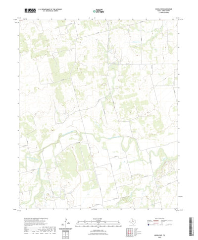 United States Geological Survey Noodle NE, TX (2022, 24000-Scale) digital map