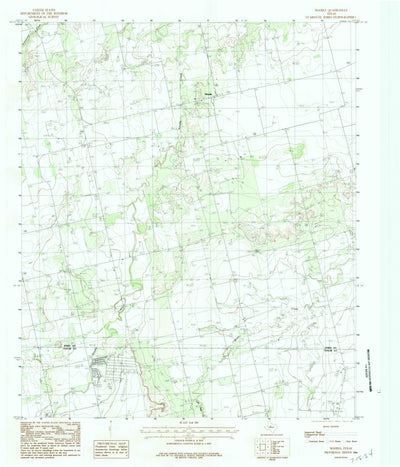 United States Geological Survey Noodle, TX (1984, 24000-Scale) digital map