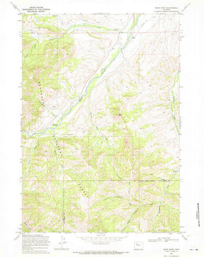 United States Geological Survey Noon Point, WY (1969, 24000-Scale) digital map