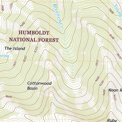 United States Geological Survey Noon Rock, NV (2021, 24000-Scale) digital map