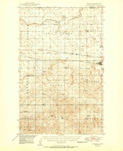 United States Geological Survey Noonan, ND (1950, 62500-Scale) digital map