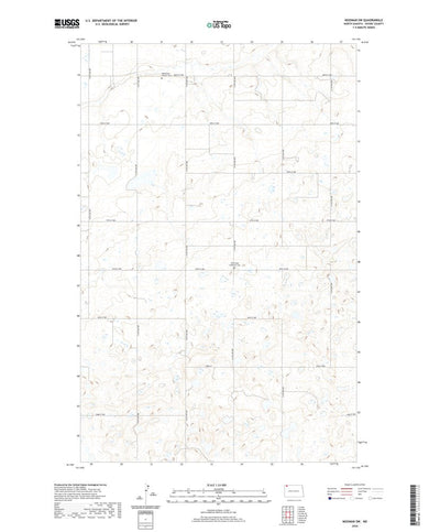 United States Geological Survey Noonan SW, ND (2020, 24000-Scale) digital map