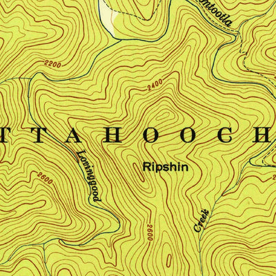 United States Geological Survey Noontootla, GA (1947, 24000-Scale) digital map