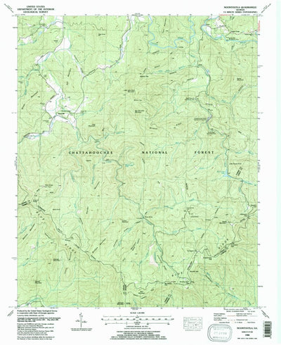 United States Geological Survey Noontootla, GA (1988, 24000-Scale) digital map