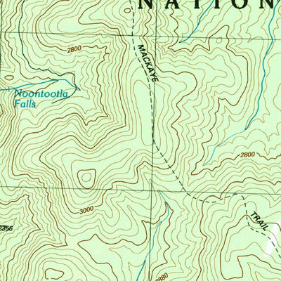 United States Geological Survey Noontootla, GA (1988, 24000-Scale) digital map