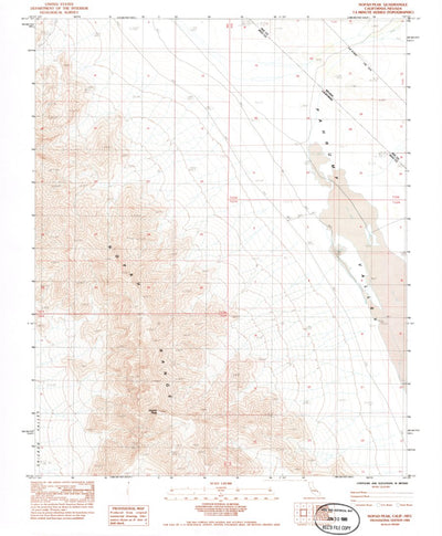 United States Geological Survey Nopah Peak, CA-NV (1984, 24000-Scale) digital map