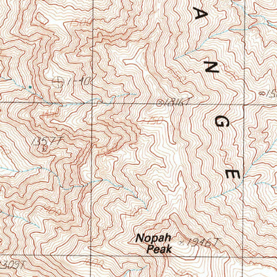 United States Geological Survey Nopah Peak, CA-NV (1984, 24000-Scale) digital map