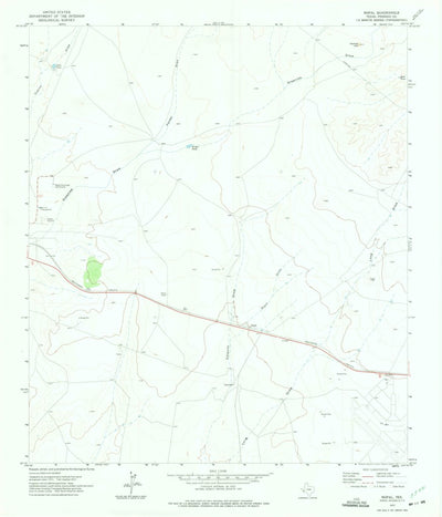 United States Geological Survey Nopal, TX (1972, 24000-Scale) digital map