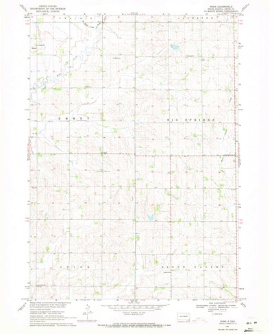 United States Geological Survey Nora, SD (1969, 24000-Scale) digital map