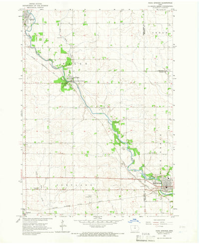 United States Geological Survey Nora Springs, IA (1959, 24000-Scale) digital map