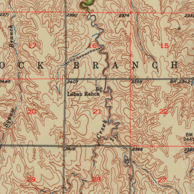 United States Geological Survey Norcatur, KS (1951, 62500-Scale) digital map