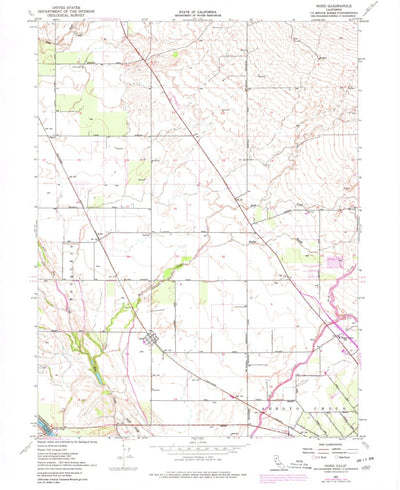 United States Geological Survey Nord, CA (1951, 24000-Scale) digital map