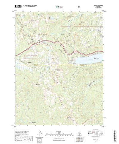 United States Geological Survey Norden, CA (2022, 24000-Scale) digital map