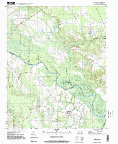 United States Geological Survey Norfleet, NC (1997, 24000-Scale) digital map